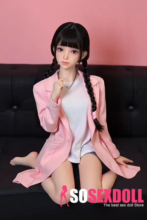 125cm 4ft1 TPE Double Ponytail Fair Skin Sex Doll