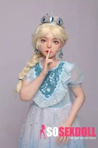 130cm 4ft3 Blonde Princess Realistic Dolls Elegant Blonde Cosplay Companion Dolls