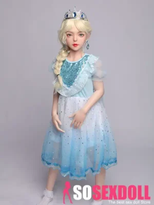 130cm 4ft3 Blonde Princess Realistic Dolls Elegant Blonde Cosplay Companion Dolls