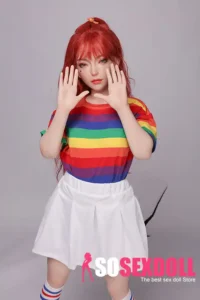 130cm 4ft3 Colorful Lifelike Companion Dolls Rainbow Outfit Realistic Sex Dolls