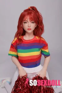 130cm 4ft3 Colorful Lifelike Companion Dolls Rainbow Outfit Realistic Sex Dolls