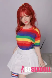 130cm 4ft3 Colorful Lifelike Companion Dolls Rainbow Outfit Realistic Sex Dolls