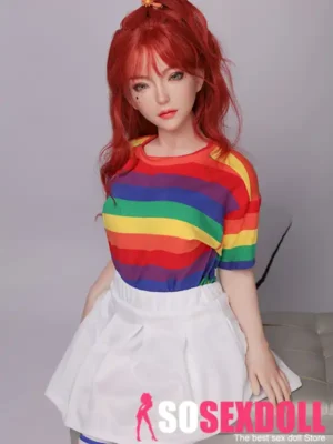 130cm 4ft3 Colorful Lifelike Companion Dolls Rainbow Outfit Realistic Sex Dolls