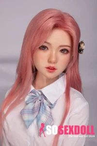 130cm 4ft3 Cute Anime Style Love Dolls Lifelike Pink Haired Companion Dolls