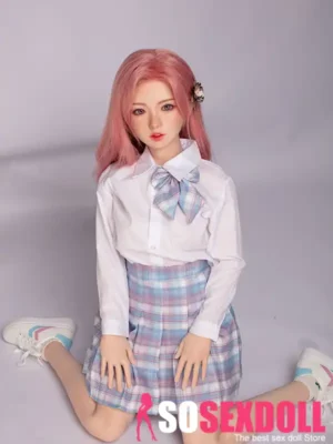 130cm 4ft3 Cute Anime Style Love Dolls Lifelike Pink Haired Companion Dolls