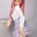 130cm 4ft3 Cute Anime Style Love Dolls Lifelike Pink Haired Companion Dolls