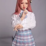 130cm 4ft3 Cute Anime Style Love Dolls Lifelike Pink Haired Companion Dolls