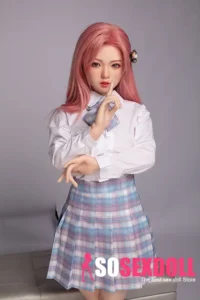 130cm 4ft3 Cute Anime Style Love Dolls Lifelike Pink Haired Companion Dolls