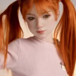 130cm 4ft3 Playful Realistic Companion Dolls High Quality Silicone Red Hair Dolls