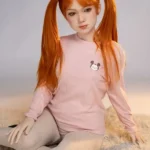 130cm 4ft3 Playful Realistic Companion Dolls High Quality Silicone Red Hair Dolls