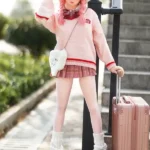 138cm 3ft5 TPE Schoolgirl Uniform Pink Hair Sex Doll
