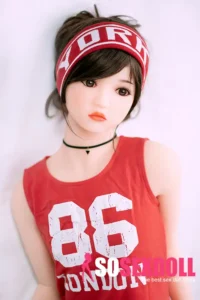 140cm 4ft6 TPE Red Suit Sporty Girl Sex Doll