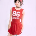 140cm 4ft6 TPE Red Suit Sporty Girl Sex Doll