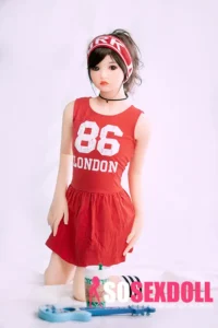 140cm 4ft6 TPE Red Suit Sporty Girl Sex Doll