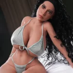 141cm 4ft6 TPE Huge Breast Ample Body Raven Hair Sex Doll #DC43 Head