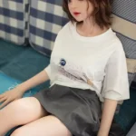 148cm 4ft9 Cute Brown Hair Lifelike Sex Dolls Short Hair Anime Style Love Dolls