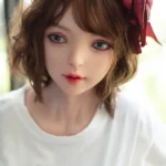 148cm 4ft9 Cute Brown Hair Lifelike Sex Dolls Short Hair Anime Style Love Dolls