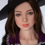 148cm 4ft9 Purple Witch Dress Sexy Sex Dolls High Quality Sex Doll With Big Breasts