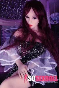 148cm 4ft9 TPE Sequin Dress Perky Chests Sex Doll