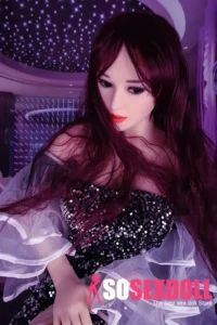 148cm 4ft9 TPE Sequin Dress Perky Chests Sex Doll