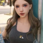 150cm 4ft9 Full Silicone Checked Clothes Perky Chests Sex Doll