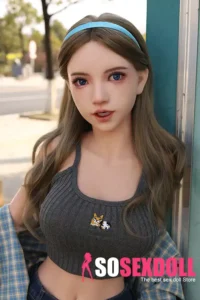 150cm 4ft9 Full Silicone Checked Clothes Perky Chests Sex Doll