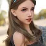 150cm 4ft9 Full Silicone Checked Clothes Perky Chests Sex Doll