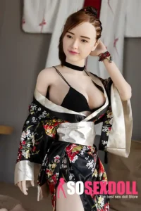 150cm 4ft9 Silicone Sexy Kimono Chubby Breasts Sex Doll