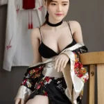 150cm 4ft9 Silicone Sexy Kimono Chubby Breasts Sex Doll