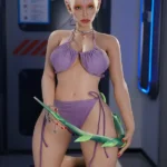 153cm 5ft Silicone Elf Ears Busty Curvy Body Fantasy Sex Doll #A13S