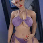 153cm 5ft Silicone Elf Ears Busty Curvy Body Fantasy Sex Doll #A13S