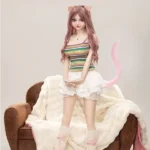 156cm 5ft2 TPE Fline Prince Furry Eared Chubby Chest Sex Doll #SC1 Head