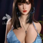 157cm 5ft2 Silicone Heavy Bust Chubby Body Brown Hair Sex Doll in Stock (US only)