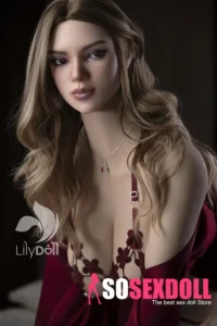 157cm 5ft2 Silicone Busty Chest Plump Figure Brunette Love Doll #LD11 Head