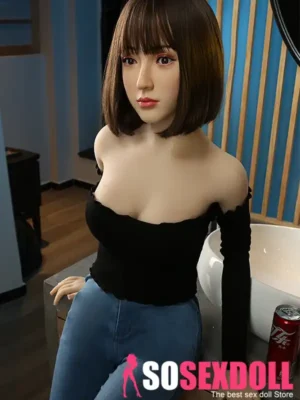 157cm 5ft2 Silicone Short Hair Plump Breasts Sex Doll