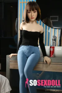 157cm 5ft2 Silicone Short Hair Plump Breasts Sex Doll