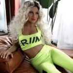 157cm 5ft2 TPE Fluorescent Green Sport Wear Sex Doll