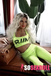 157cm 5ft2 TPE Fluorescent Green Sport Wear Sex Doll