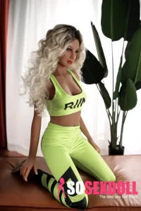 157cm 5ft2 TPE Fluorescent Green Sport Wear Sex Doll