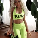 157cm 5ft2 TPE Fluorescent Green Sport Wear Sex Doll