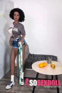 158cm 5ft2 Black Skinned Casual Outfit Sex Dolls Beautiful Sex Dolls Best Love Dolls