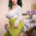 158cm 5ft2 Green Curly Hair Seductive Sex Dolls Adult Dolls Fantasy Sex Toys