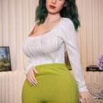 158cm 5ft2 Green Curly Hair Seductive Sex Dolls Adult Dolls Fantasy Sex Toys