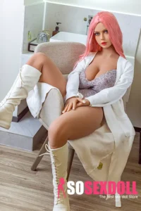 158cm 5ft2 Pink Hair Purple Lingerie Sex Dolls Life Sized Sex Dolls Adult Sex Dolls