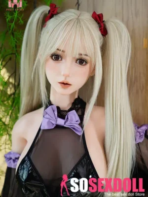158cm 5ft2 Silicone Busty Hourglass Shape Twin Tails Sex Doll #S16 Head