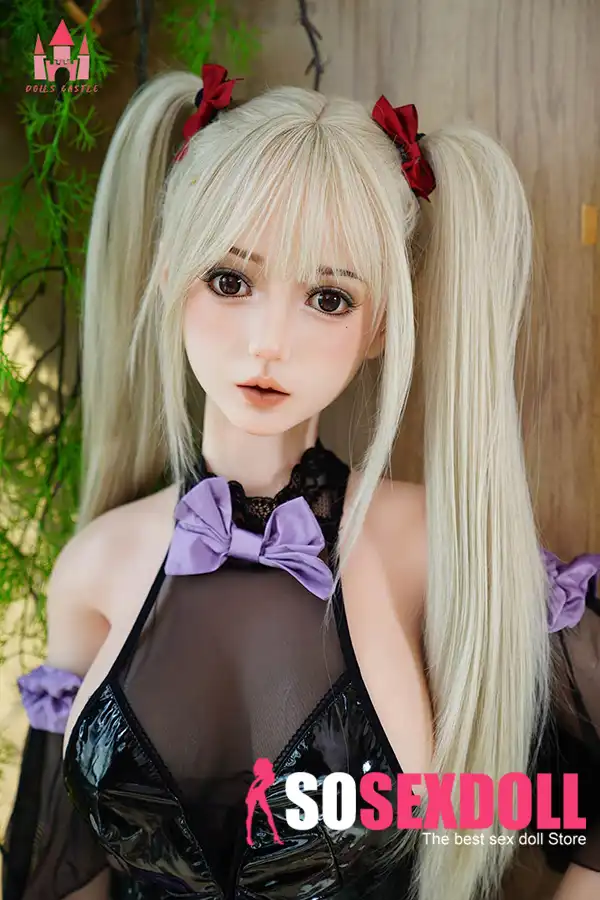 158cm 5ft2 Silicone Busty Hourglass Shape Twin Tails Sex Doll #S16 Head