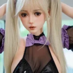 158cm 5ft2 Silicone Busty Hourglass Shape Twin Tails Sex Doll #S16 Head