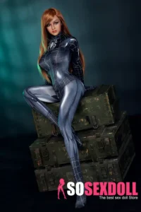 158cm 5ft2 Silicone Chubby Figure Black Spider Sex Doll