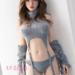158cm 5ft2 Silicone Large Breasts Alluring Form Sex Doll #AB22 Head
