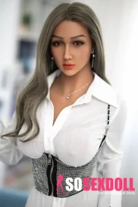 158cm 5ft2 Silicone Mature Woman Plump Breasts Sex Doll